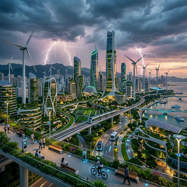 Ville durable du futur avec IoT